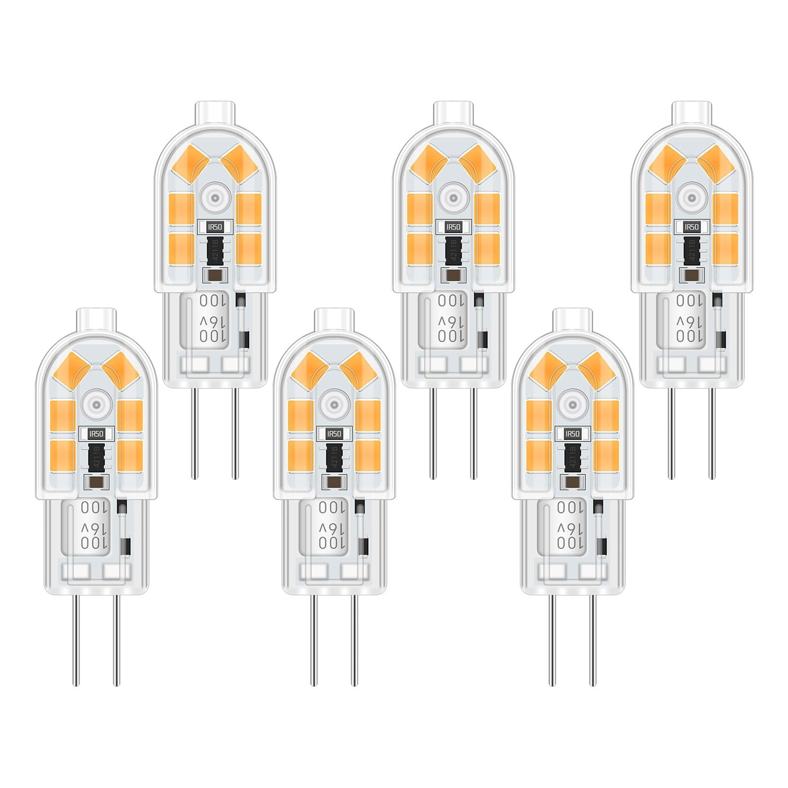 6Pack G4 LED Light Bulb 12V 2W Equivalent 20W 3000K Warm White Light 200 LM 3... gallery