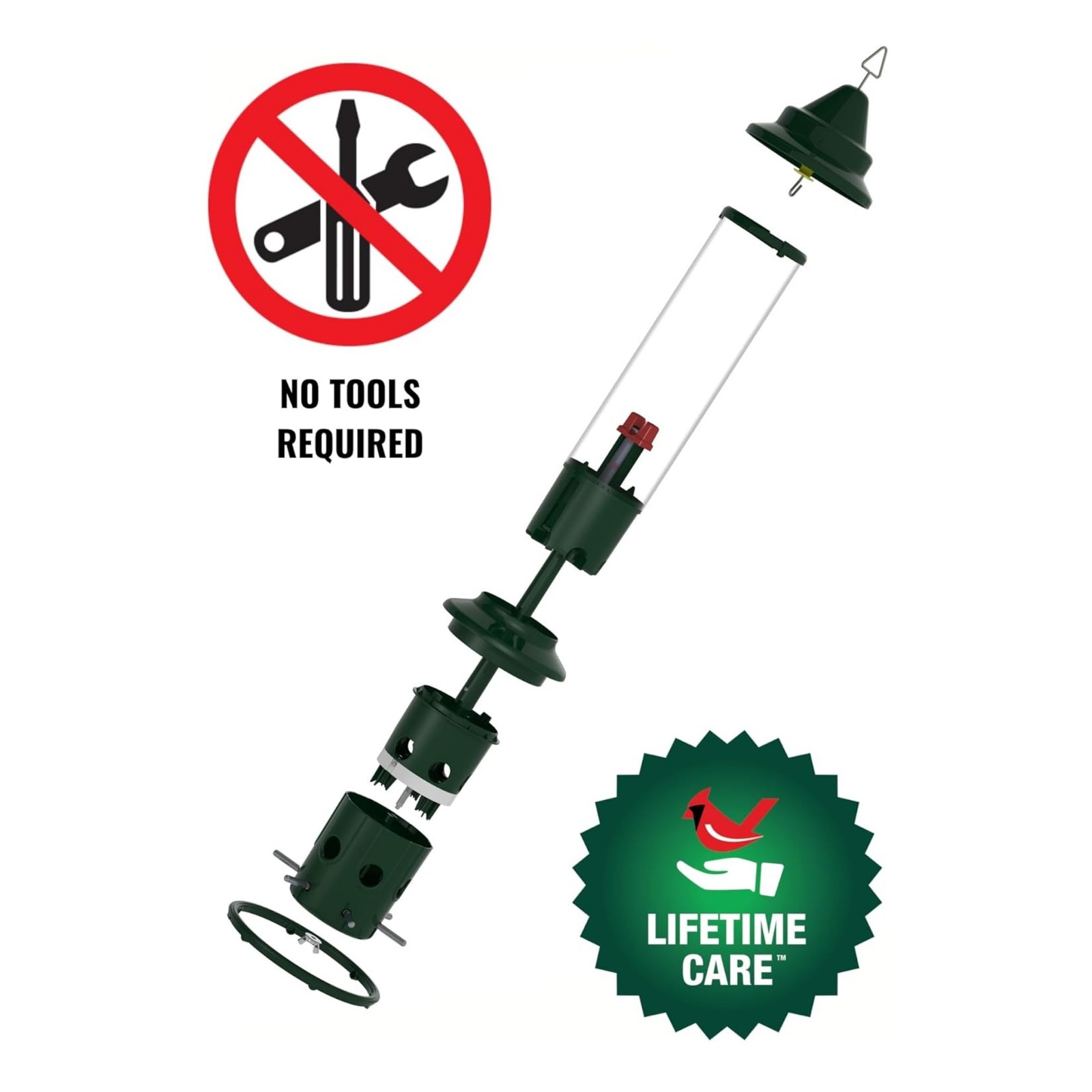 Brome 1024 Squirrel Buster Plus Wild Bird Feeder with Cardinal Perch Ring gallery