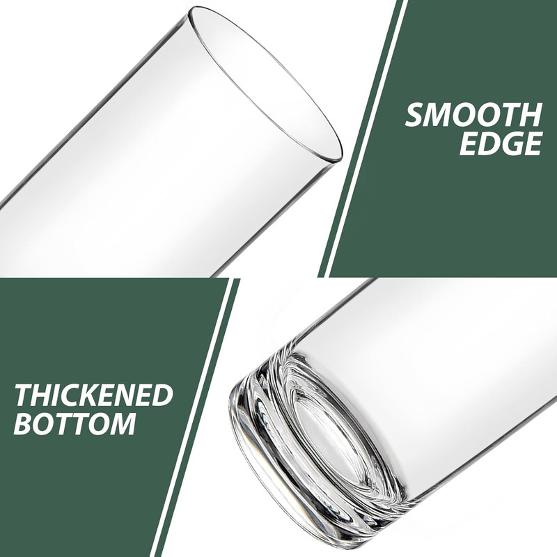 Shatterproof Plastic Drinking Glasses Set of 6, 17 Oz Clear Unbreakable Tumblers gallery