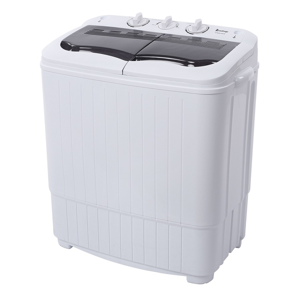 Portable Twin Tub Washing Machine Mini Washer Spin Dryer Compact Semi-automatic gallery