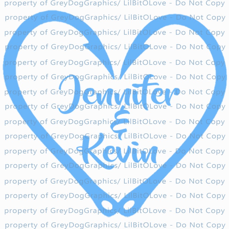 Custom Fish Hook Heart Personalized with Couple's Names Vinyl Decal Sticker gallery