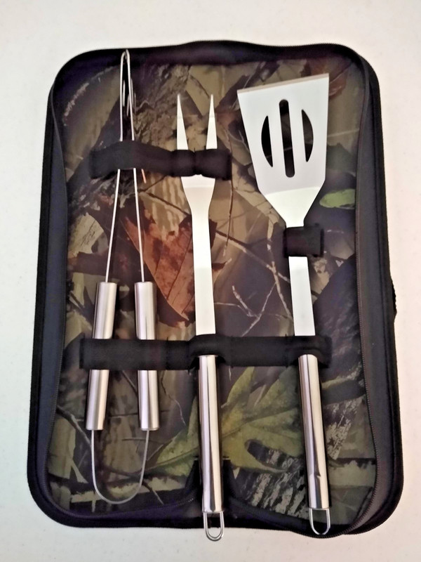 Camo BBQ Tool Set - 3 Piece gallery