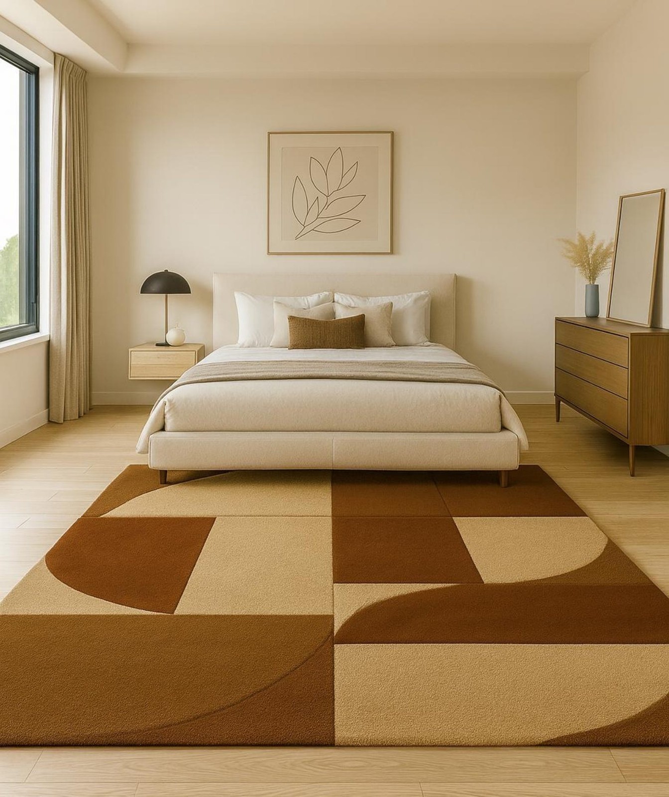 Handmade Rug | Irregular Rug | Wool Rugs | Living Room Rug | Tufted A292 gallery