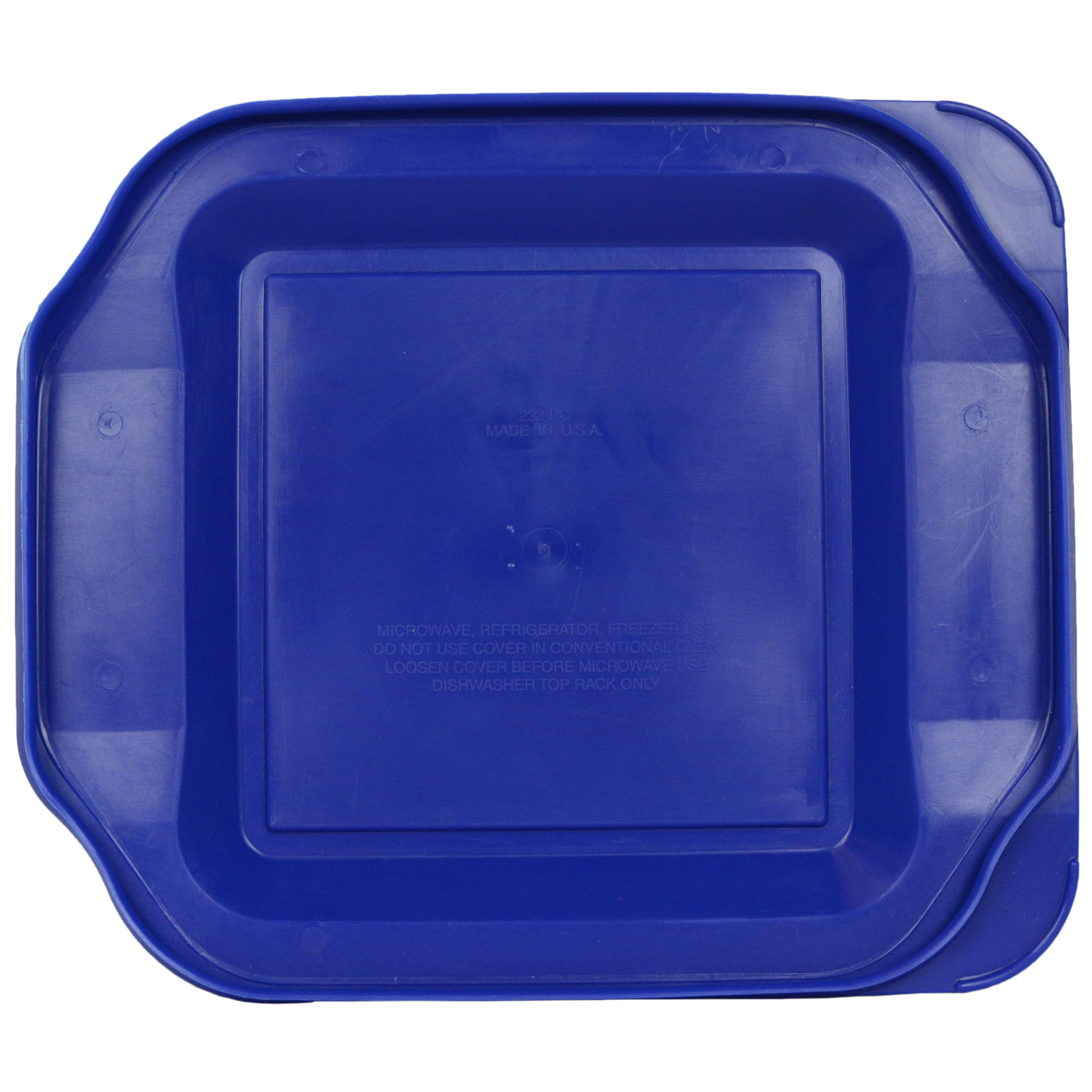 Pyrex 222-PC Square 8" x 8" 2 Quart Storage Container Baking Dish Lid Blue New gallery