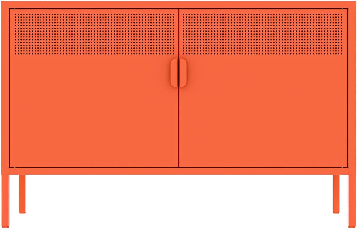 Cofar 25"H Metal Locker Storage Cabinet with 2-Tier for Home,Office,Entryway gallery