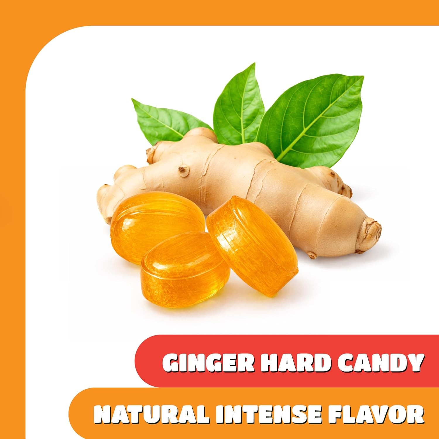Ginger Hard Candy - 2 Pound Bag - Natural Intense Flavor gallery