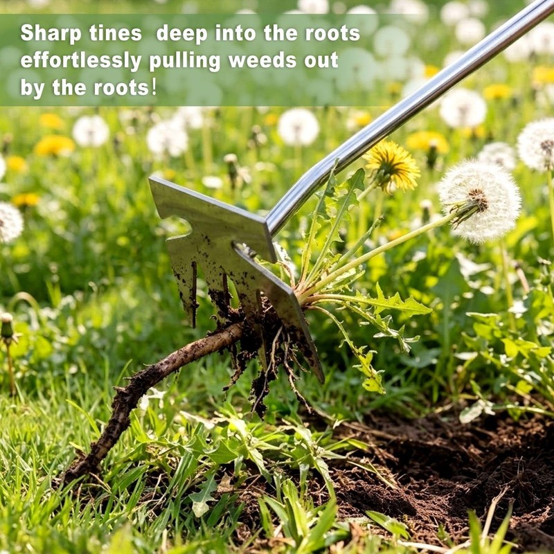 Orelex Weed Puller Tool, Pulling Weeding Garden Silver gallery