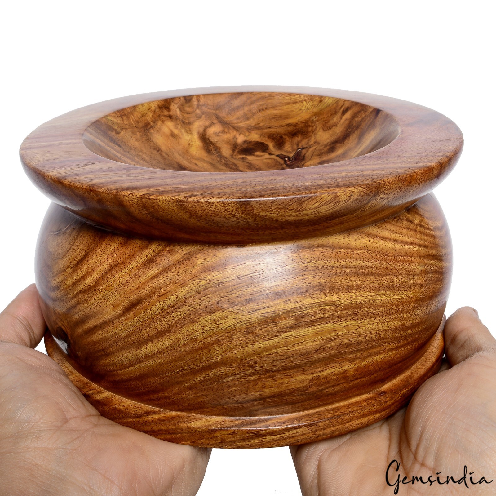 7 inches Wood Sphere Holder Display Stand for Large Spheres upto 40 kilo gallery