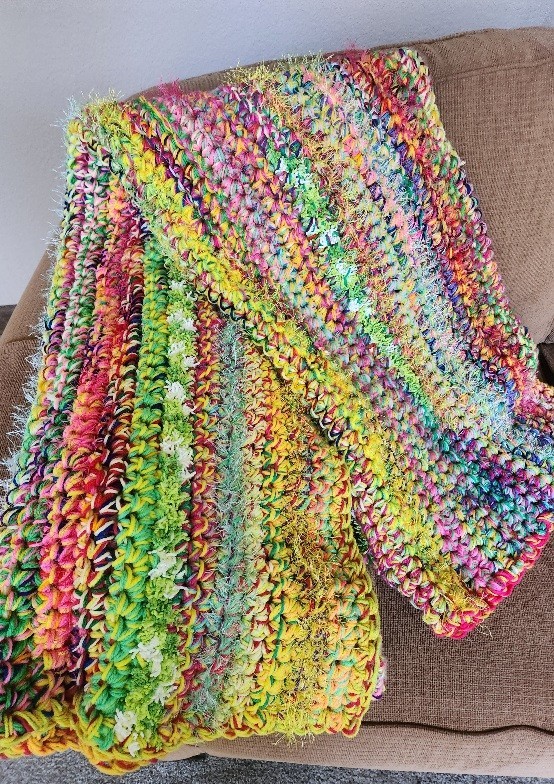 Hand Crocheted Throw Afghan Blanket gallery