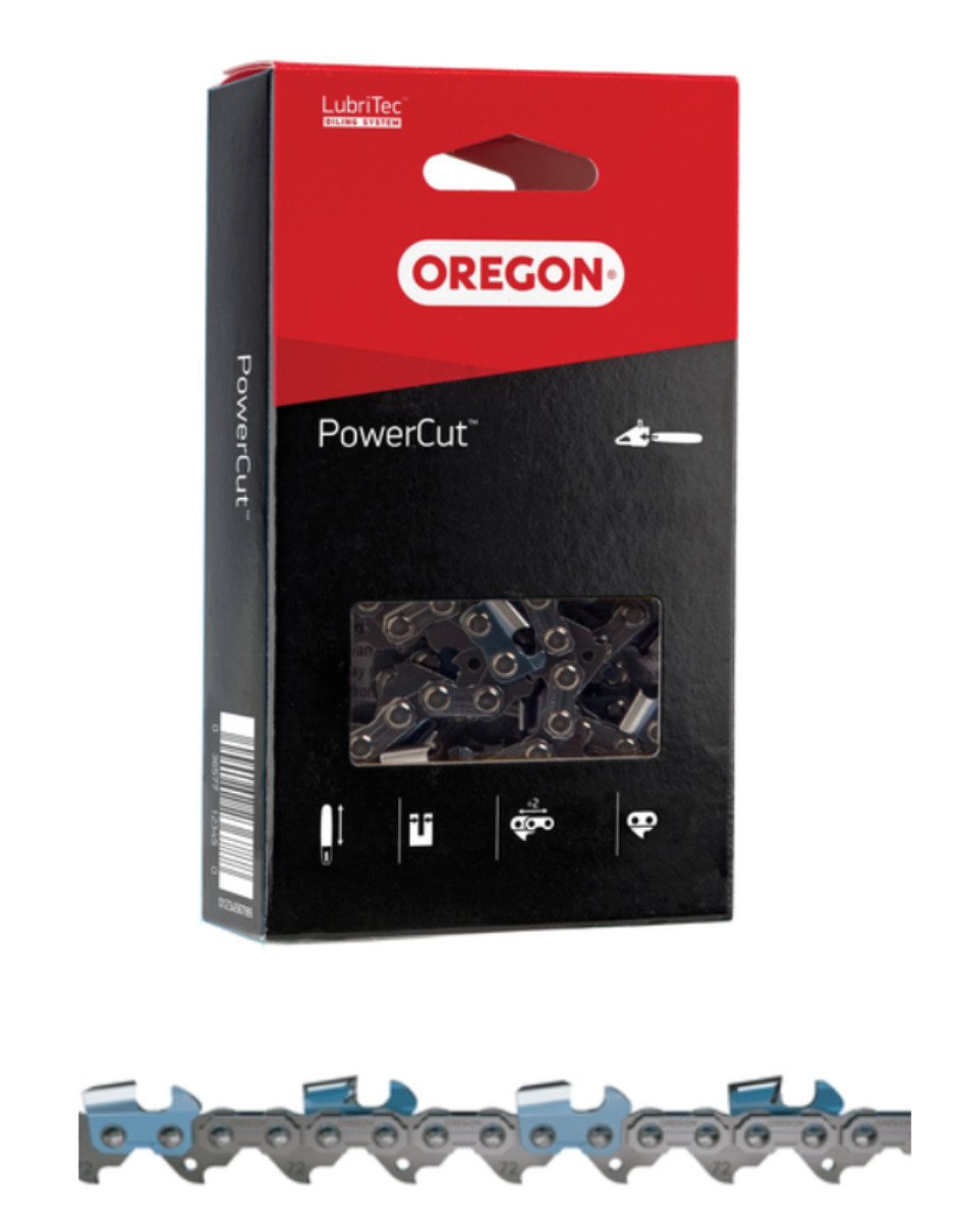 16" PowerCut Square Ground Chisel Chain 3/8 Pitch .050 Gauge 60 DL, 72CL060G gallery