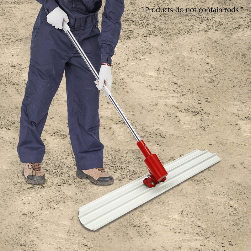 Rectangular Concrete Trowel Round End Concrete Finishing Tool Trowel w/Connector gallery