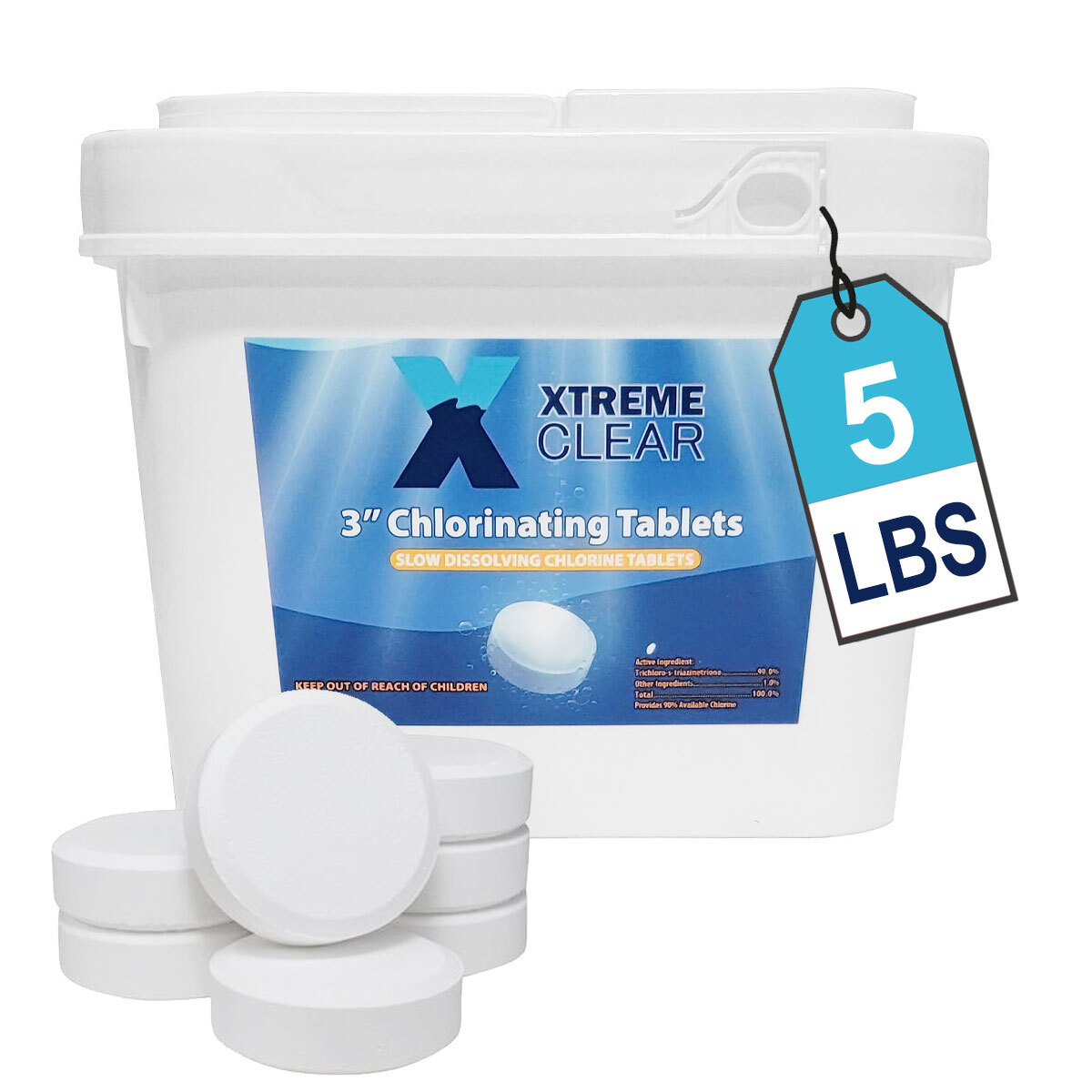 3" Inch Stabilized Chlorine Tablets - Swimming Pools (10 LBS) Dissolving Tablets gallery