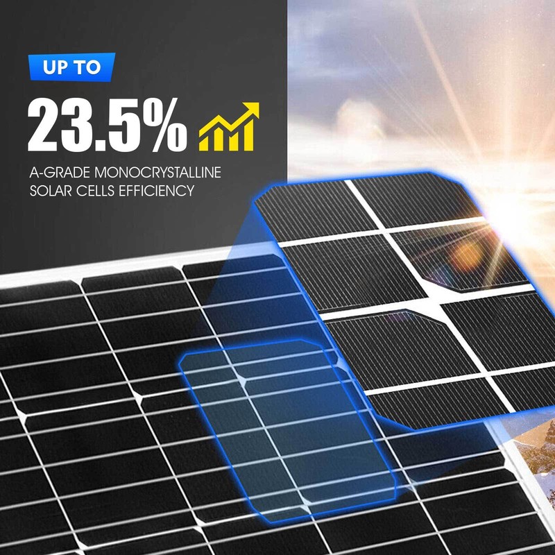 400W12V Solar Panel Kit Mono Solar Module Garden RV Camper Boat Off-Grid System gallery