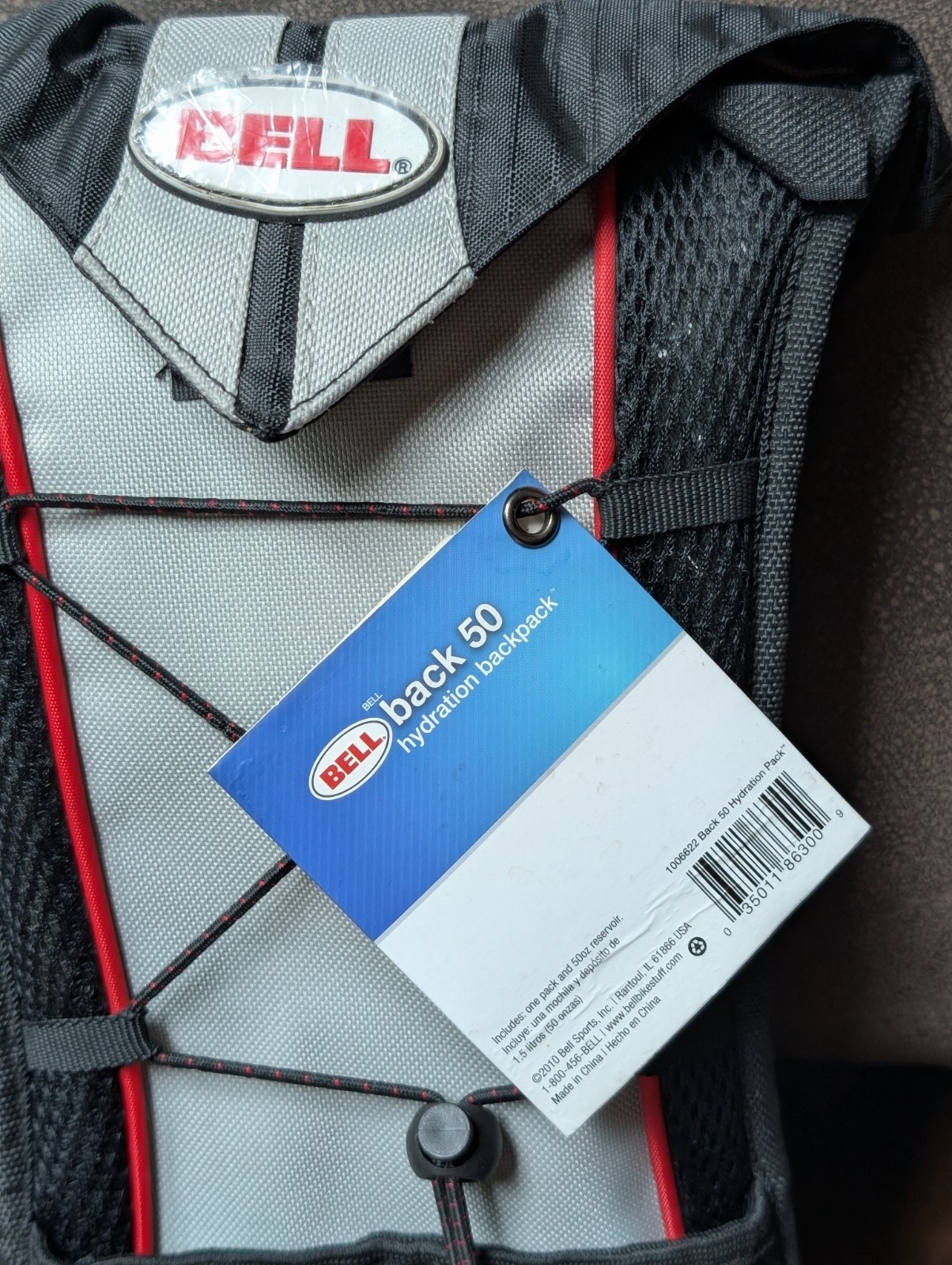 Bell Hydration Pack 2 Liter Bladder Backpack Red Black New Hiking Water Pack 2