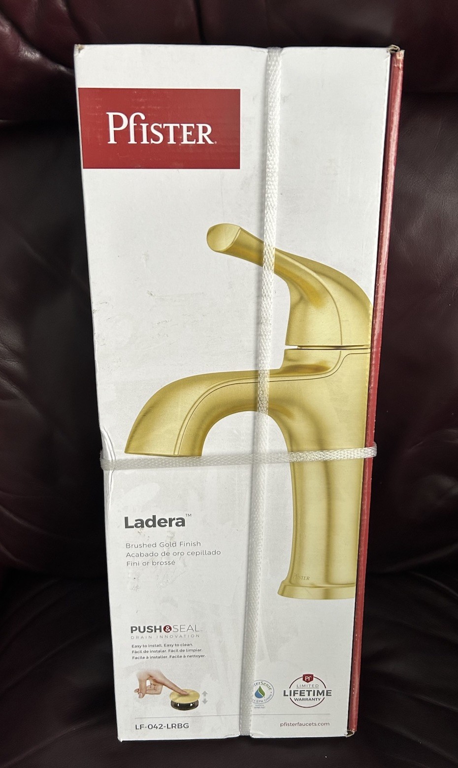 SEALED: Pfister bathroom One-handle single BRUSHED GOLD Ladera faucet gallery