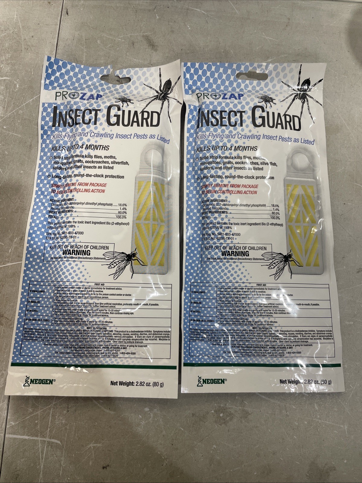 Prozap Insect Guard 80g Gnats Mosquitoes Moths & various insects ( 2-Pack ) New gallery