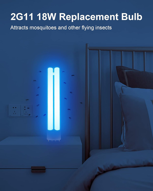2G11 18W Bug Zapper Replacement Bulb, H-Shaped Replacement Light Bulb for 18W Mo gallery