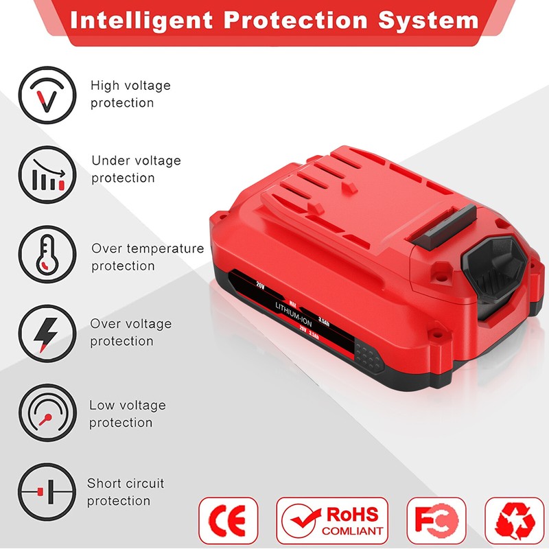 PACK For Craftsman V20 20 Volt MAX 2.0Ah Li-ion Battery CMCB204 CMCB202 CMCB206 gallery