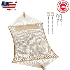 Traditional Rope Double Hammock – Hand Woven Cotton Hammock