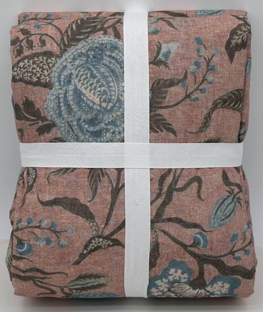 Pottery Barn Ella Reversible FULL / QUEEN Duvet Cover ~ Pink Multicolored gallery