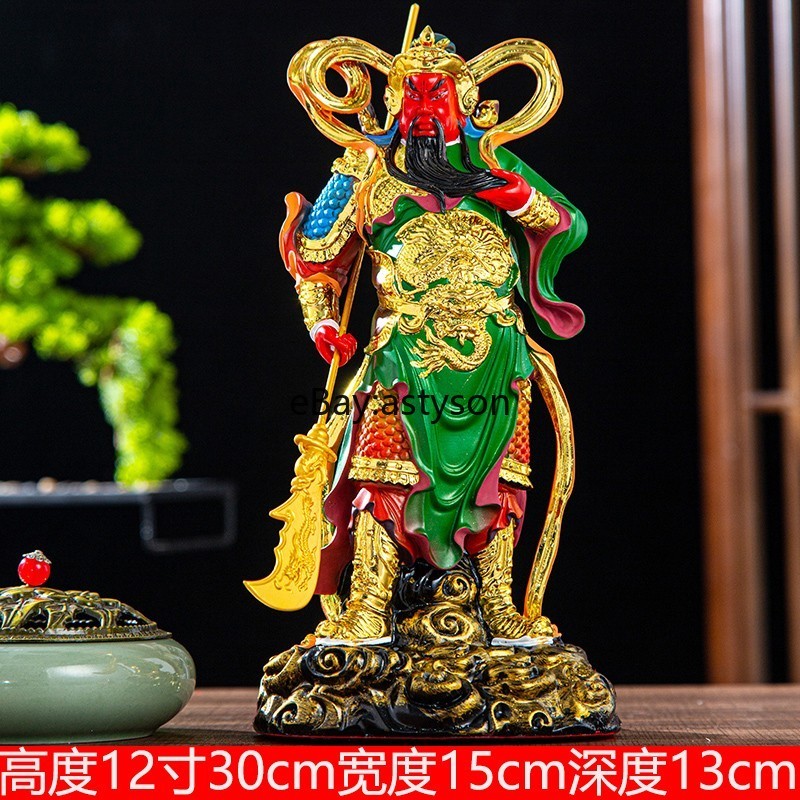 Weituo Jialan Offering Resin Buddha Statues Protector of Guan Gong on Both Sides gallery