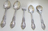 WORDSWORTH 5 pcs, Flatware, 4 Spoons, 1 fork (see discriptions below) Stainless gallery