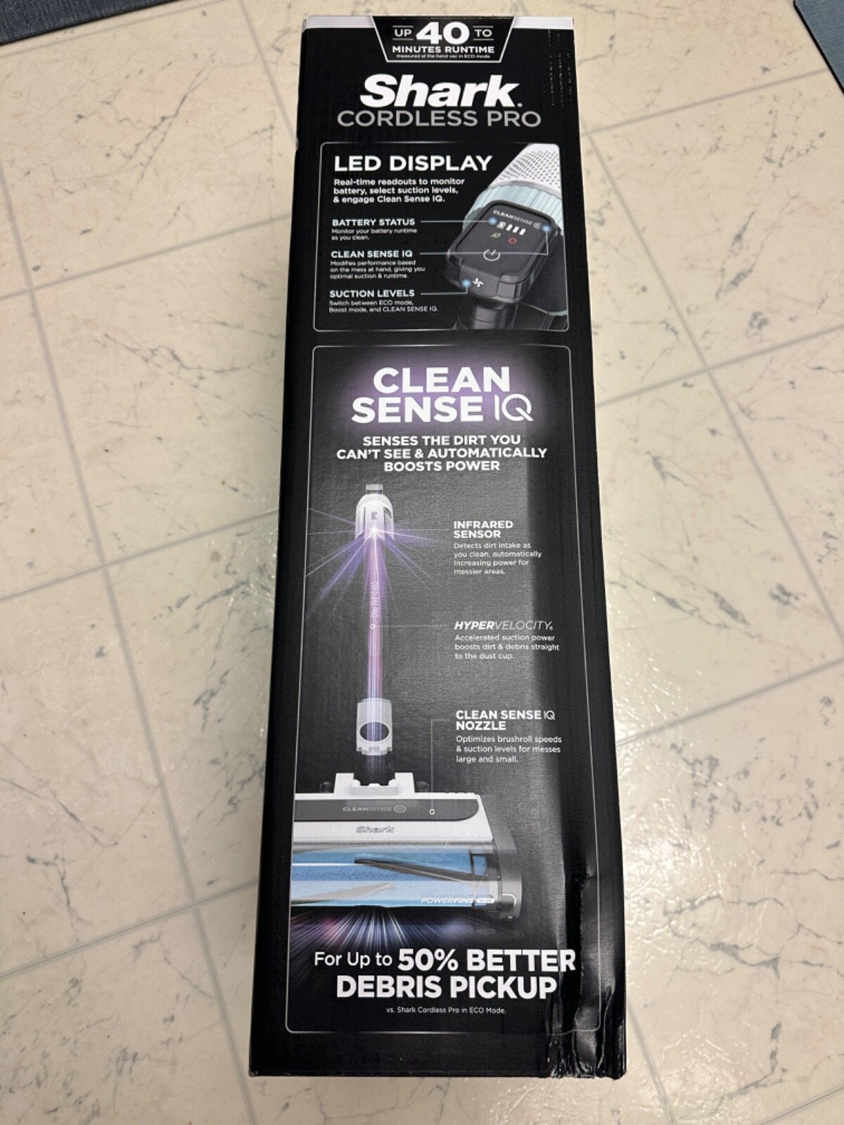 shark cordless pro With Clean Sense IQ (iz540h); 40 Minutes Run Time Free Ship! gallery