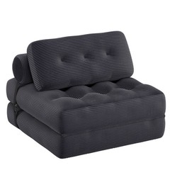 Folding Sofa Bed, Single Floor Sofa Bed Chair, Boneless Design, Soft Corduroy