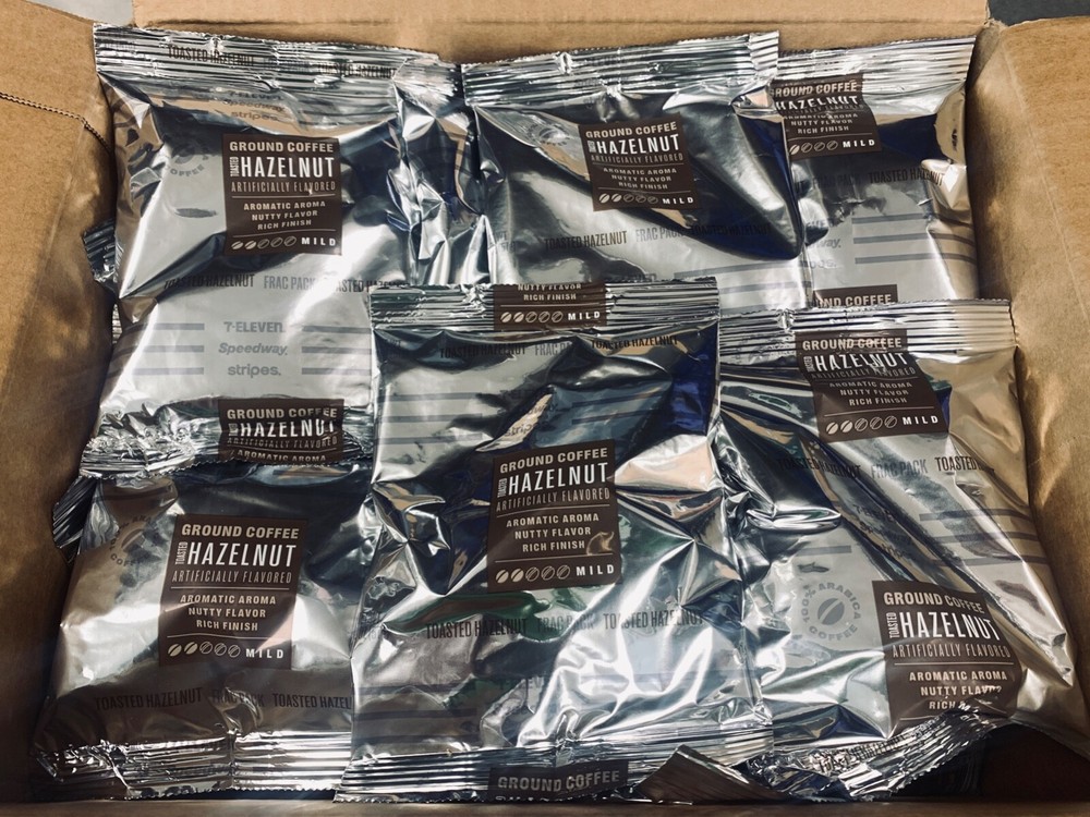 Hazelnut Flavored Mild Roast 7 Eleven Ground Coffee 2oz. 30 Frac Packs - 3.75lbs