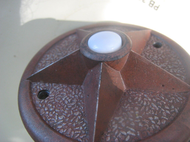 Craftmade PB3036-RI Surface Mount Lighted Doorbell Push Button RUSTIC IRON gallery