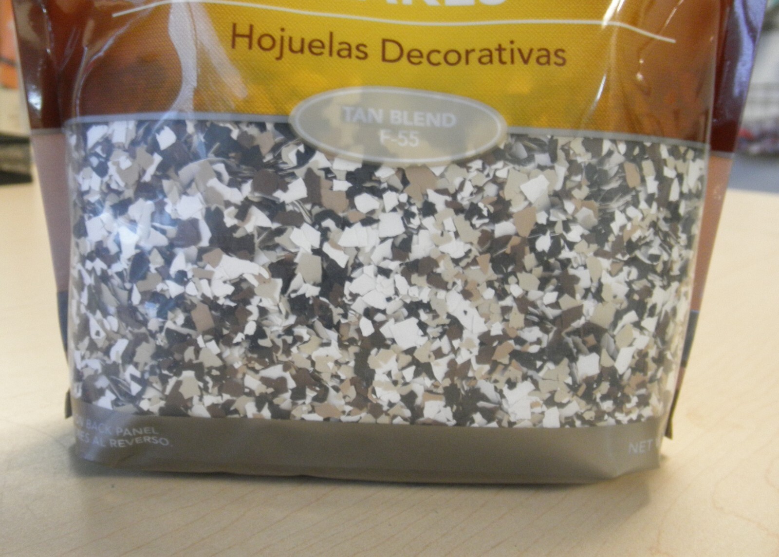 Behr Premium Interior/ Exterior Decorative Flakes Tan Blend 1LB. Bag gallery