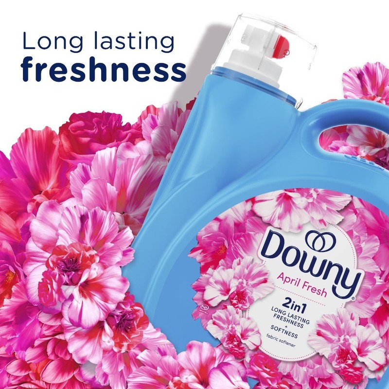 Liquid Fabric Softener and Conditioner, April Fresh Scent, 140 fl oz, 190 Loads gallery