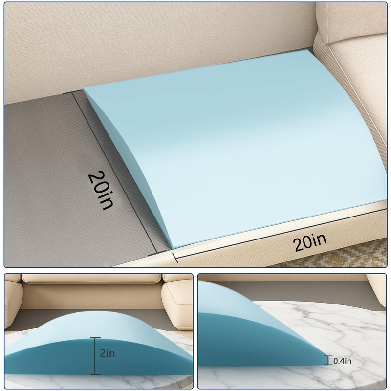 CAVENLLI Couch Cushion Support for Sagging Seats, 20”x 20”x 2” Trapezoidal De... gallery