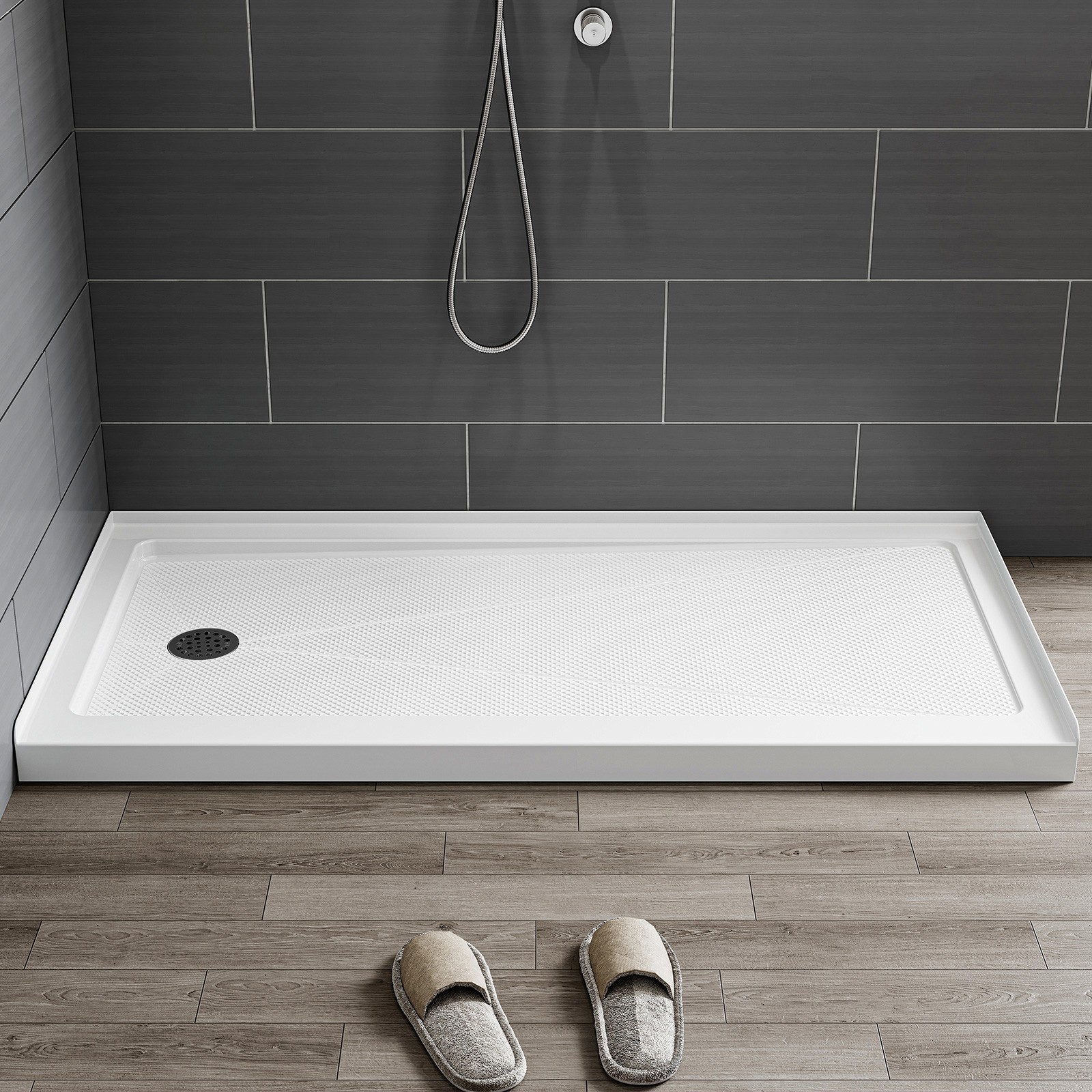 HOROW Shower Base 60'' x 30'' Rectangle Single Threshold Shower Pan for Bathroom gallery