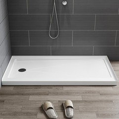 HOROW Shower Base 60” x 30” Rectangle Single Threshold Shower Pan for Bathroom