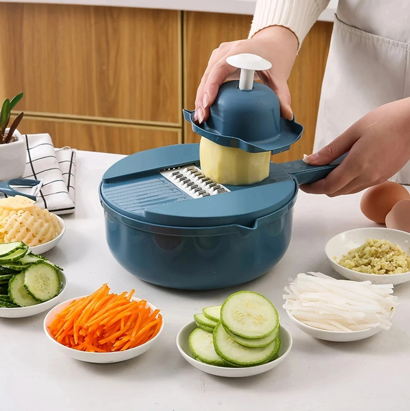 9-in-1 Vegetable Cutter Multi-Functional Slicer Grater Kitchen Tool NEW gallery