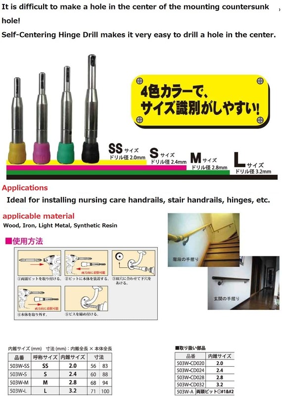Star M Self-Centering Hinge Drill SS / S / M / L gallery