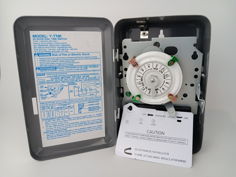 T101 Mechanical Time Switch,24-Hour 120 V Mechanical Time Switch 12 ON/OFF..... gallery