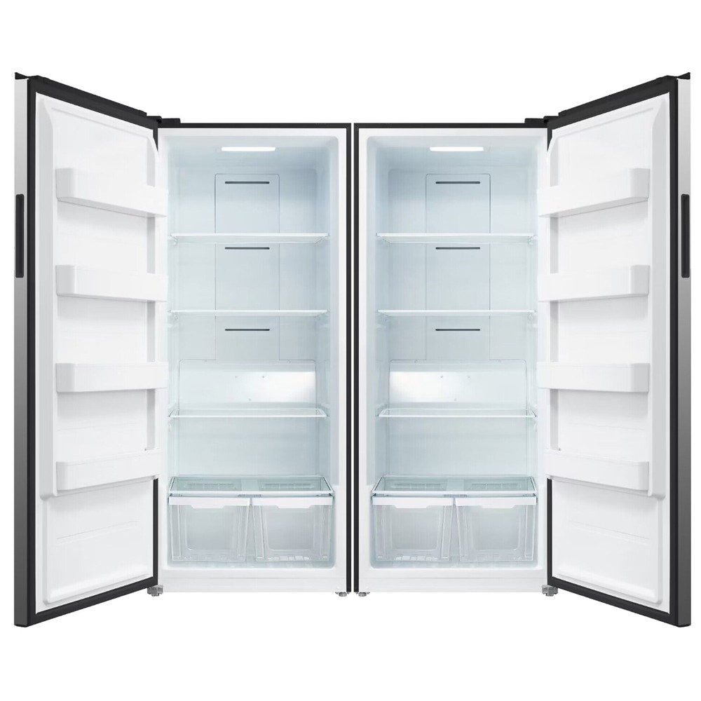 21 Cu.Ft. Freezer and Refrigerator Combo Stainless Steel Fridge/Freezer No Noise