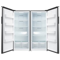 21 Cu.Ft. Freezer and Refrigerator Combo Stainless Steel Fridge/Freezer No Noise