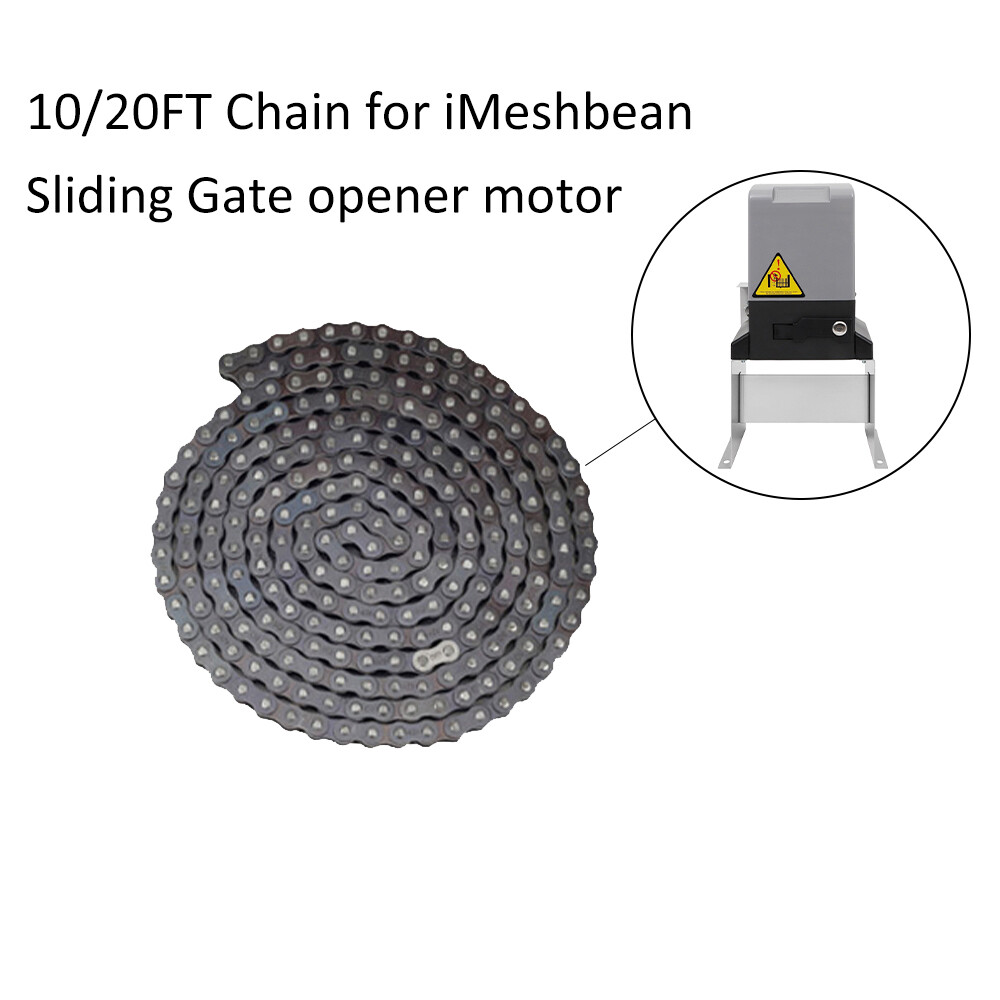 10/20FT Chain For iMeshbean Electric Automatic Sliding Gate Opener Motor 08B-1 gallery
