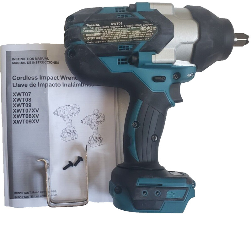 Makita 18v Brushless High‑Torque 1/2" Sq. Drive Impact Wrench Xwt08T 5AH KIT gallery