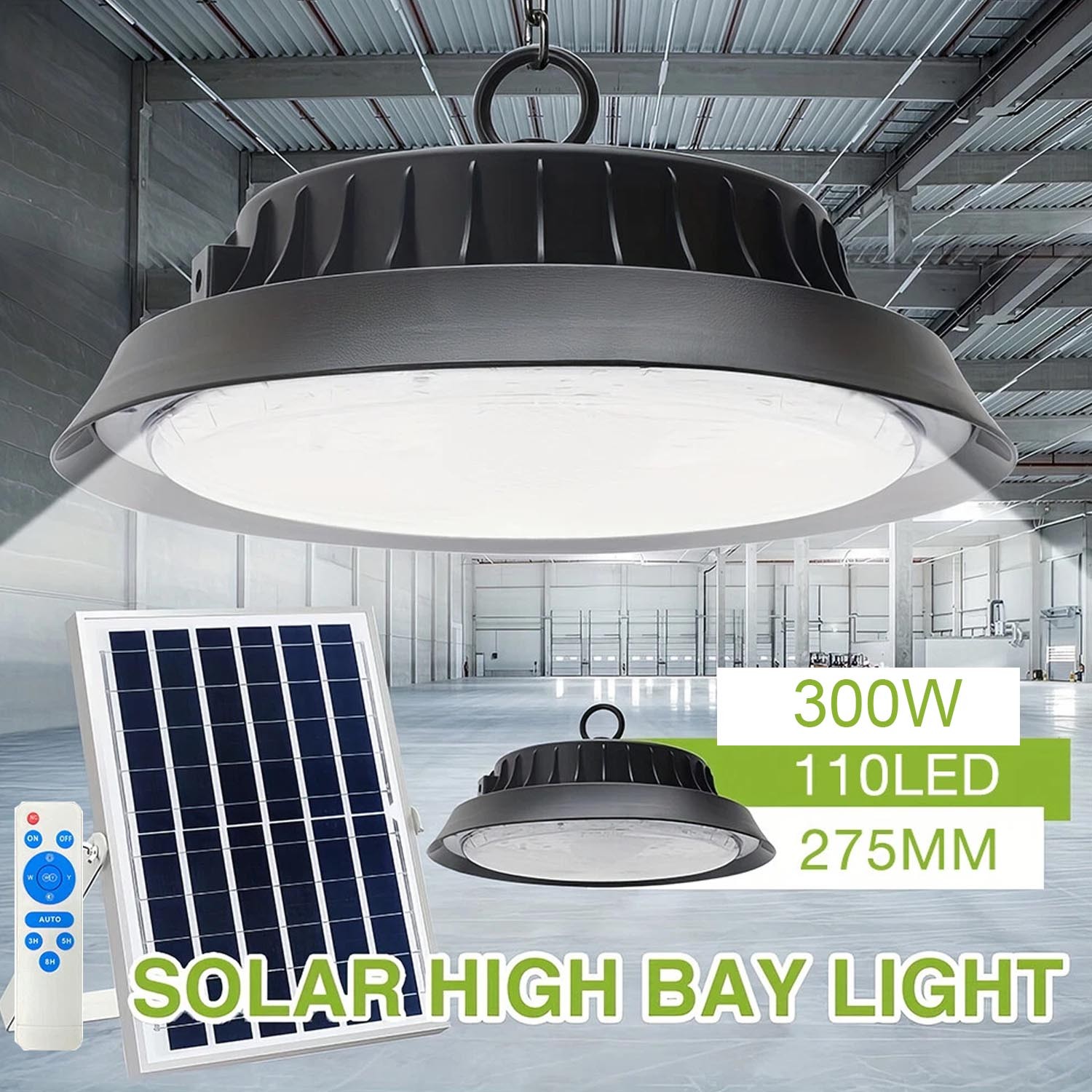 LED Solar Power Pendant Lights Garage Shop Lamp Shed Barn Gazebo Yard Outdoor gallery