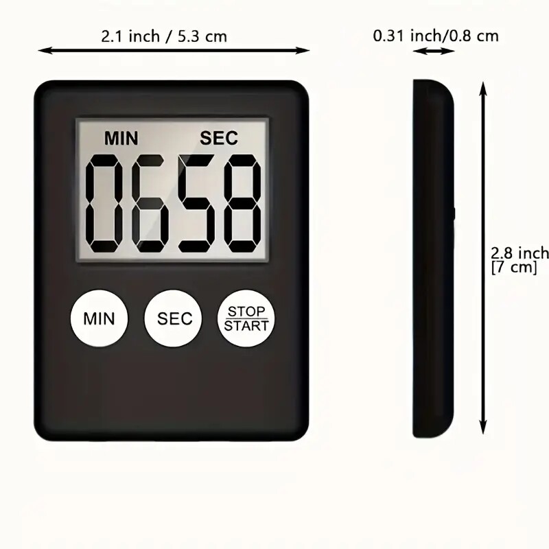 LCD Digital Kitchen Cooking Timer Count-Down Up Clock Loud Alarm Magnetic Lot gallery