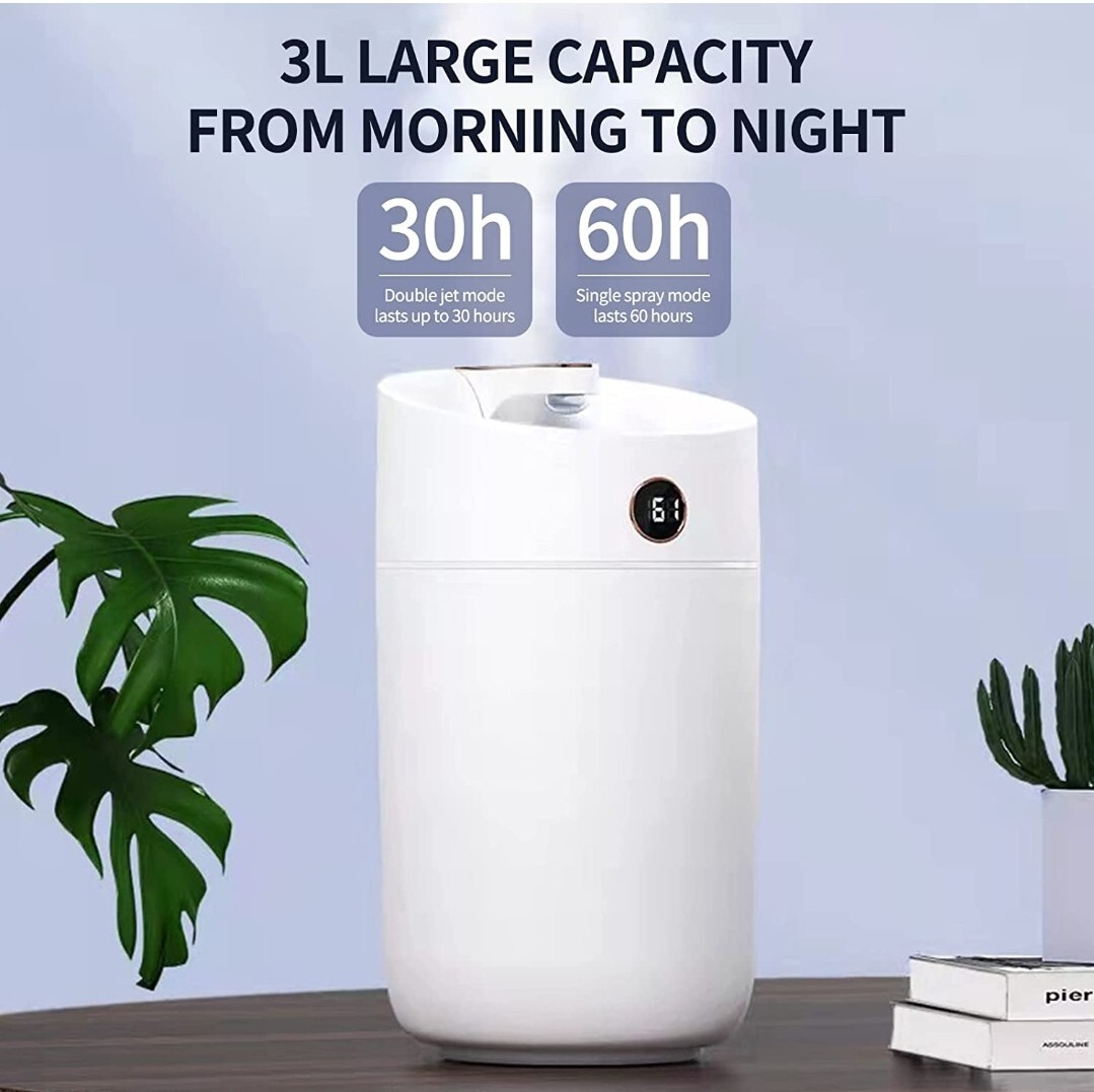 3L 2-in-1 Top Fill Humidifier for Bedroom Large Room Baby Home,20dB w/ night 💡 gallery