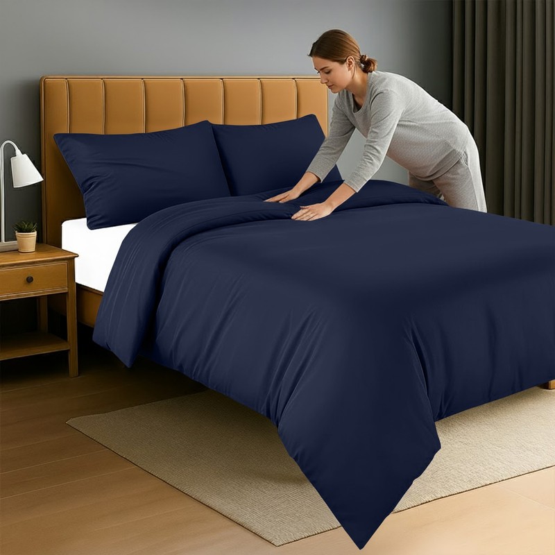 Extra Soft Duvet Cover Luxury Comforter Cover 3PCS Bedding Set for Kids & Adults gallery