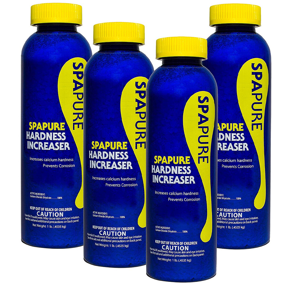 SpaPure Calcium Hardness Increaser 16oz 4 Pack Prevents Corrosion in Hot Tubs