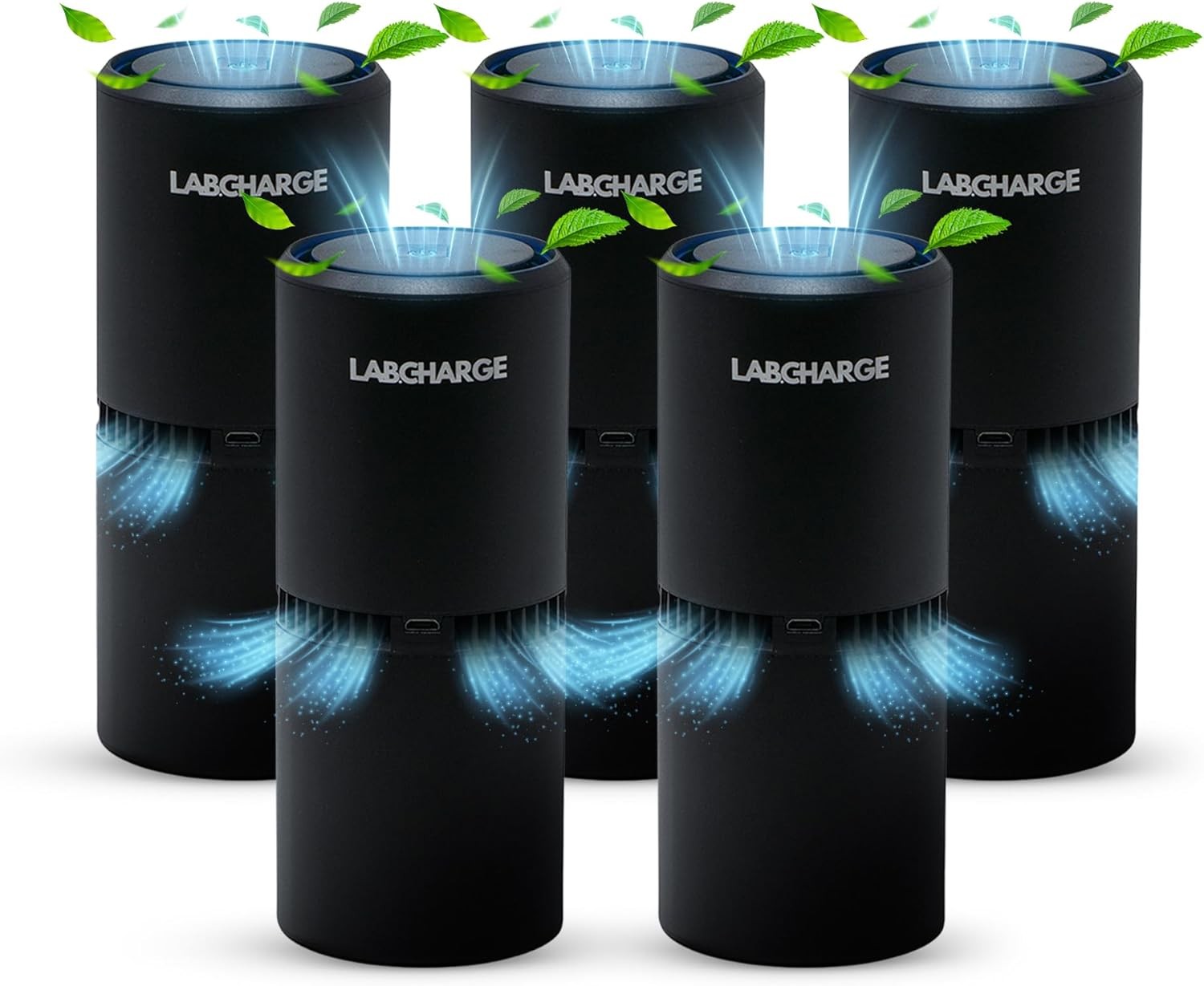 LabCharge Small Ionic Air Purifier for Home & Bedroom – Silent HEPA Filter – gallery