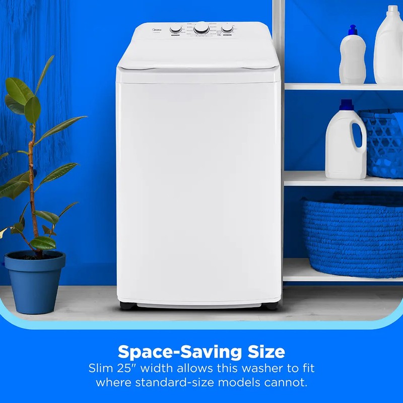 Midea 3.9 Cu. Ft. Top Load Washer - White gallery