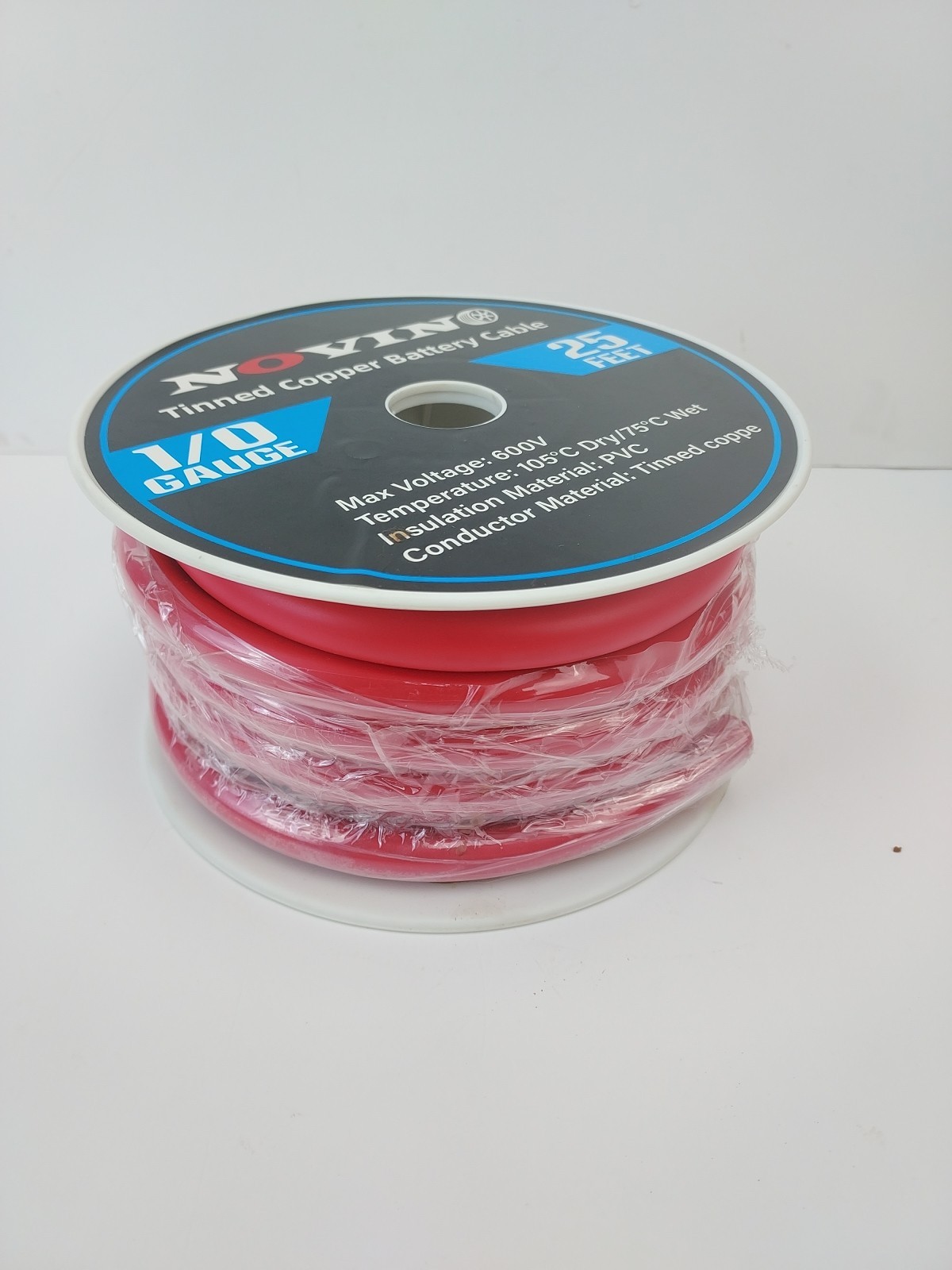1 AWG Tinned Copper Marine Battery Cable,600V 1/0 Gauge 25ft Marine Grade Prima gallery